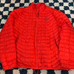 The North Face Puffer Thermoball Winter Jacket Orange Mens XXL